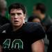 EMU linebacker Sean Kurtz on the sidelines during spring practice on Sunday, April 14. AnnArbor.com I Daniel Brenner